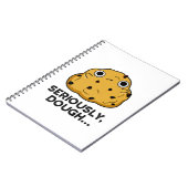 Serieus Dough Funny Baking Food Pun Notitieboek (Linkerzijde)