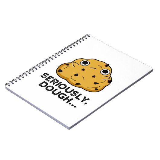 Serieus Dough Funny Baking Food Pun Notitieboek (Linkerzijde)