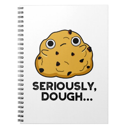 Serieus Dough Funny Baking Food Pun Notitieboek (Voorkant)