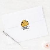 Serieus Dough Funny Baking Food Pun Ronde Sticker (Envelop)