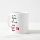 Serieus grappige recreatie geen procreation koffiemok (Voorkant links)