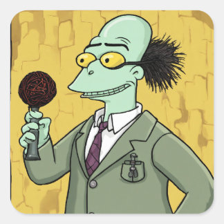 Serieus grappige Stickers: een lach per minuut! Vierkante Sticker