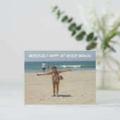 Serieus Happy Venice Beach Briefkaart! Briefkaart (Staand voorkant)