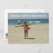Serieus Happy Venice Beach Briefkaart! Briefkaart (Voorkant / Achterkant)