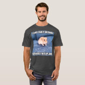 Serieus ik op mijn limiet grappige hamster meme t-shirt (Voorkant volledig)