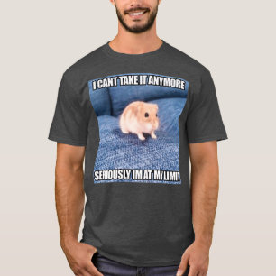 Serieus ik op mijn limiet grappige hamster meme t-shirt