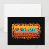 Serieus, is dat allemaal zwart briefkaart (Voorkant / Achterkant)