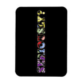 Serieus? Kleurrijke fotomagneet Magneet (Verticaal)