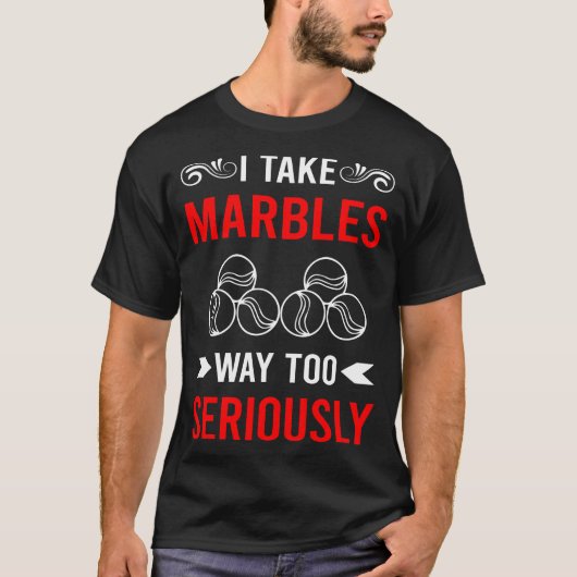 Serieus knikkers t-shirt (Voorkant)