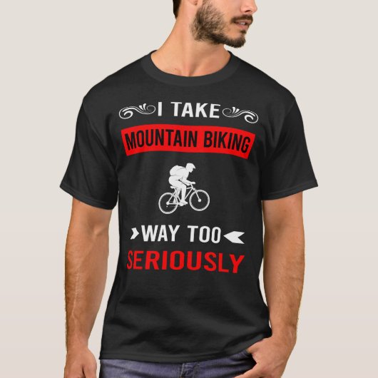 Serieus Mountainbiken MTB T-shirt (Voorkant)