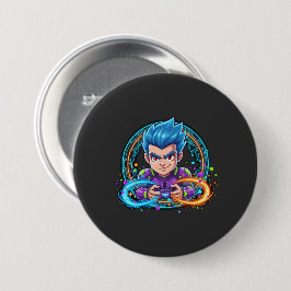Serieus Over Grappige Games Ronde Button 7,6 Cm