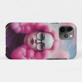 Serieus roze haar Case-Mate iPhone case (Achterkant (horizontaal))