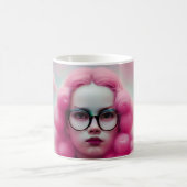 Serieus roze haar koffiemok (Center)