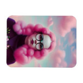 Serieus roze haar magneet (Horizontaal)