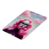 Serieus roze haar magneet (Linkerzijde)