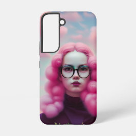 Serieus roze haar samsung galaxy hoesje