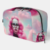 Serieus roze haar toilettasje (Rechterhoek)