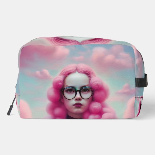 Serieus roze haar toilettasje (Achterkant)