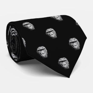 Serieuze Angry Gorilla Face Stropdas