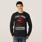Serieuze boerenkip   t-shirt (Voorkant volledig)