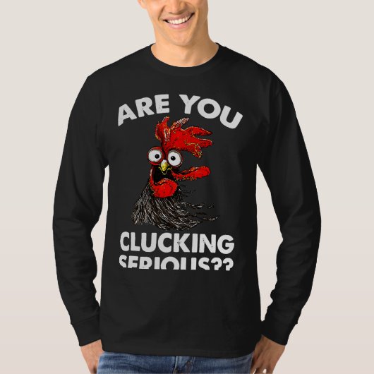 Serieuze boerenkip   t-shirt (Voorkant)