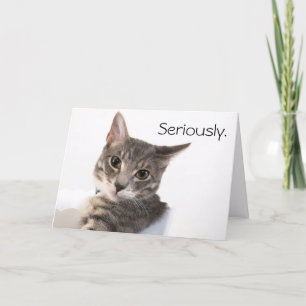 Serieuze Buster Birthday Kaart