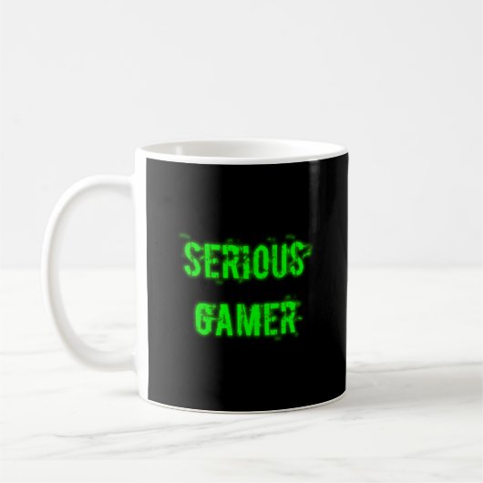 Serieuze gamer - Groen Koffiemok (Links)