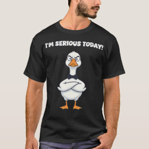 Serieuze Gans In Een Vlinderdas Grappige Dwaze Gan T-shirt