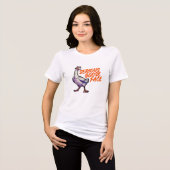 Serieuze Ganzegezicht Tri-Blend Shirt (Voorkant volledig)