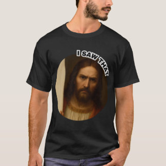 Serieuze Jezus die ik zag Funny Christian Meme Rel T-shirt
