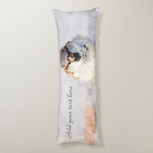 Serieuze reserverij lichaamskussen (Achterkant (Verticaal))