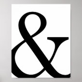 Serif Ampersand-Poster afdrukken Poster (Voorkant)
