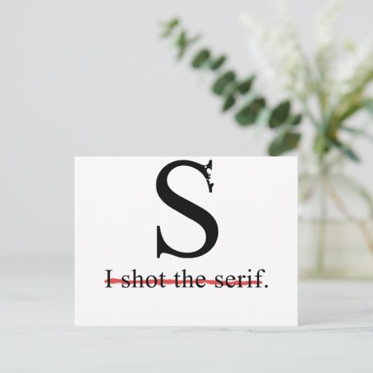 Serif Briefkaart (Staand voorkant)