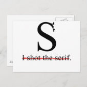 Serif Briefkaart (Voorkant / Achterkant)
