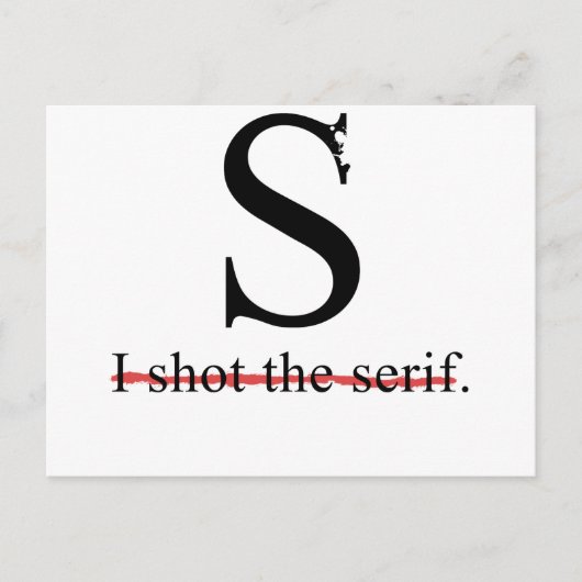 Serif Briefkaart (Voorkant)