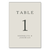 Serif Elegant Modern Wedding Kaart (Voorkant)