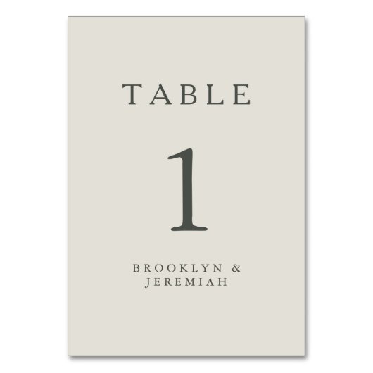 Serif Elegant Modern Wedding Kaart (Voorkant)