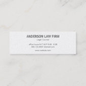 Serif Initiaal | Monogram | zwart marmer Mini Visitekaartje (Achterkant)