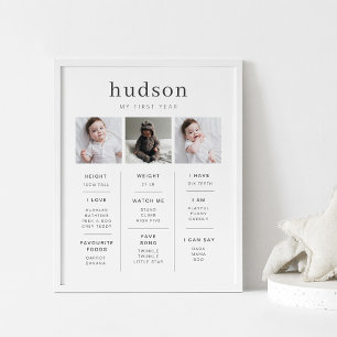 Serif Milestone Poster met 3 foto's