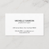 Serif | Monogram | Roze Aquarel Achtergrond Visitekaartje (Achterkant)
