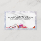 Serif Monogram | Waterverf geborsteld Visitekaartje (Achterkant)