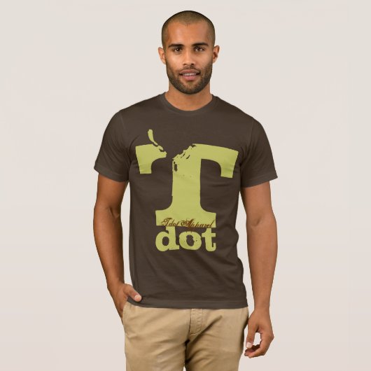 Serif Peeling Dark T-shirt (Voorkant volledig)