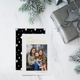 Serif Prettig Kerst Foto Folie Feestdagenkaart
