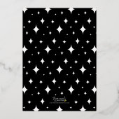 Serif Prettig Vakantie Foto Folie Feestdagenkaart (Achterkant)