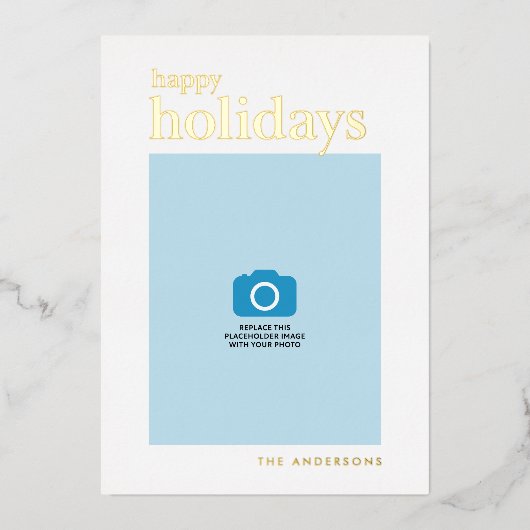 Serif Prettige Feestdagen Foto (Voorkant)