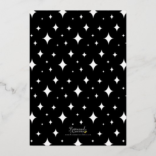 Serif Prettige Feestdagen Foto (Achterkant)