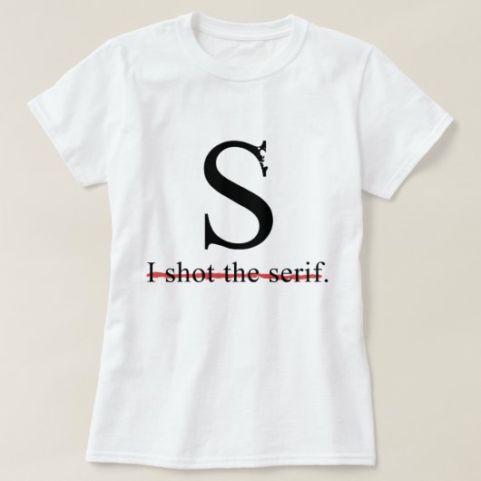 Serif T-shirt (Design voorkant)