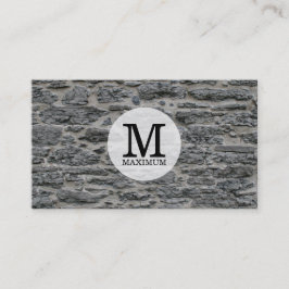 Serif Type Monogram/Steen Visitekaartje