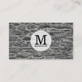 Serif Type Monogram/Steen Visitekaartje