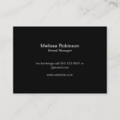Serif type monogram (variatie 3) visitekaartje (Achterkant)